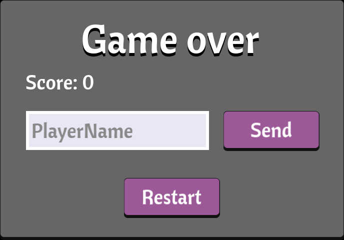 Grey And Purple Leaderboard Dialog